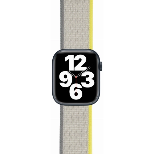 Ремешок moonfish для Apple Watch 38/40/41 мм, нейлон, желтый/бежевый